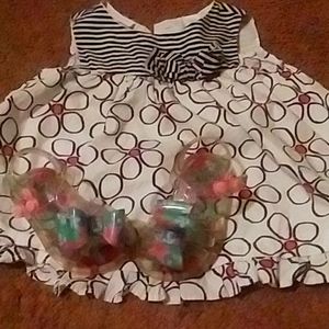 🔥Cute infant sundres with a bow and clear sandles